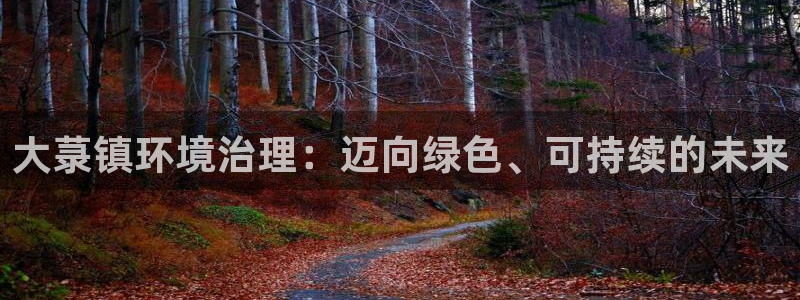 凯发就来凯发天生赢家一触即发|大菉镇环境治理：迈向绿色、可持续的未来
